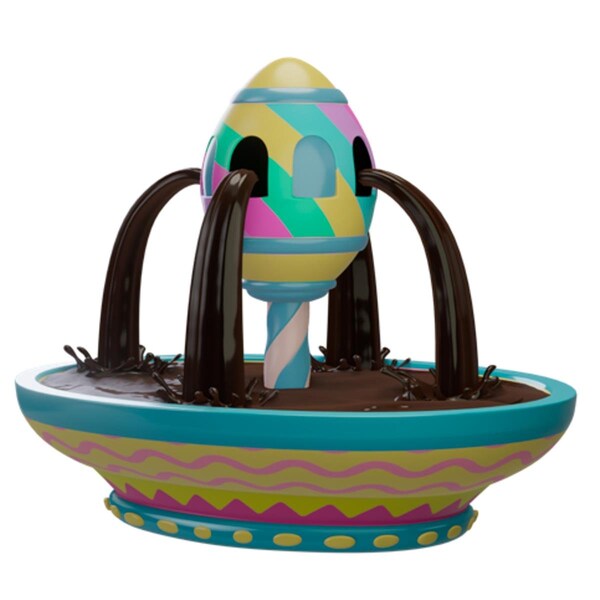 Queens Of Christmas 5 ft. Chocolate Easter Egg Fountain Decor - EST-CHO-EGG-FNTN