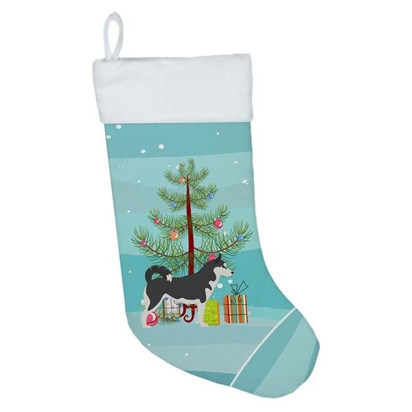Carolines Treasures Carolines Treasures BB2998CS Siberian Husky Merry Christmas Tree Christmas Stocking - BB2998CS