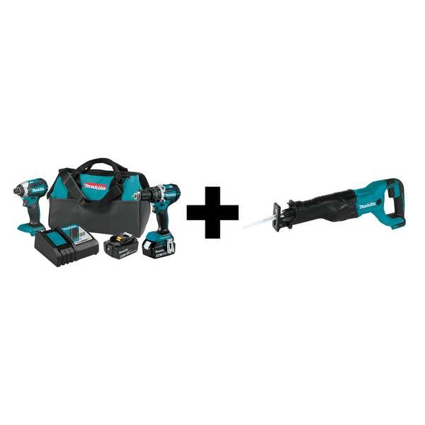 Makita 18V LXT Brushless 2pc Combo Kit (4.0Ah) - XT269M + XRJ04Z