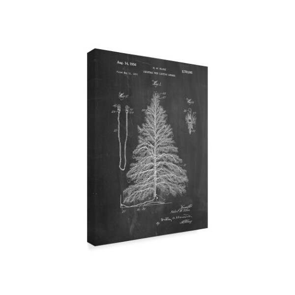 Trademark Fine Art Cole Borders 'Christmas Tree 1' Canvas Art, 14x19 - ALI22079-C1419GG