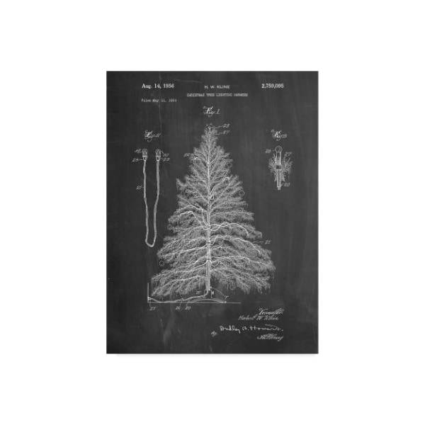 Trademark Fine Art Cole Borders 'Christmas Tree 1' Canvas Art, 14x19 - ALI22079-C1419GG