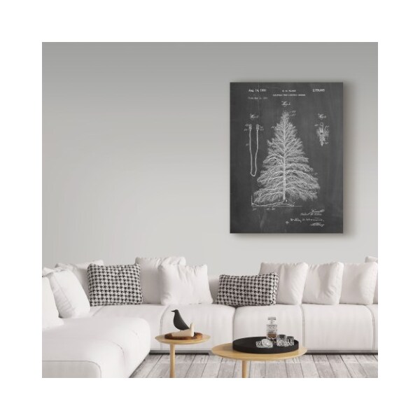 Trademark Fine Art Cole Borders 'Christmas Tree 1' Canvas Art, 14x19 - ALI22079-C1419GG