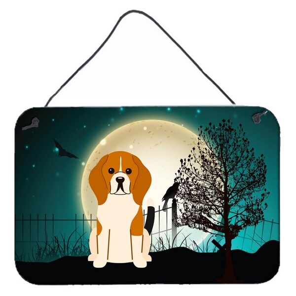 Carolines Treasures Halloween Scary Beagle Tricolor Wall or Door Hanging Prints - BB2230DS812