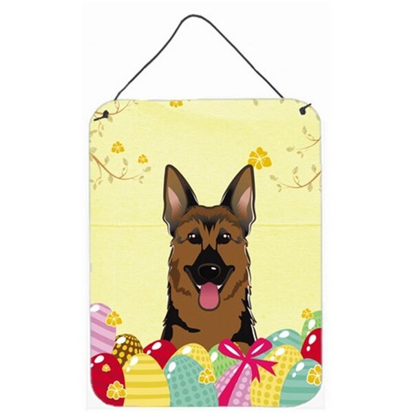 Carolines Treasures German Shepherd Easter Egg Hunt Wall or Door Hanging Prints - BB1893DS1216