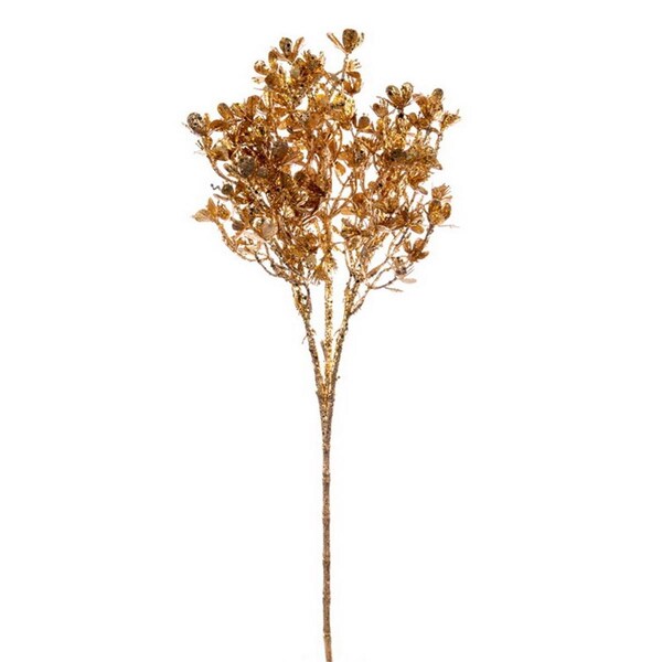 Vickerman 23 in. Gold Glitter Wild Flower Spray, 3PK - EH210408