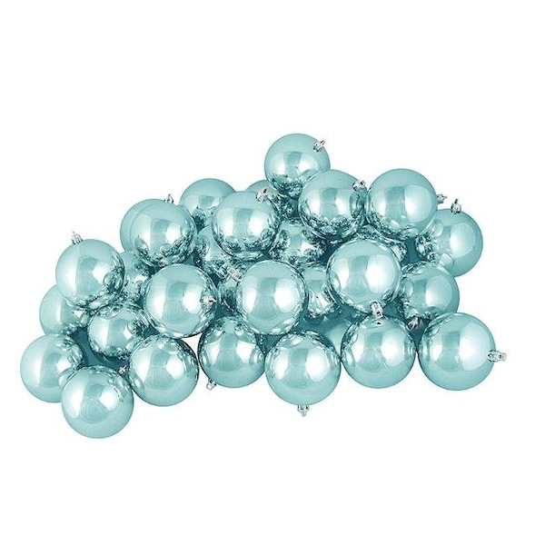Northlight Seasonal Northlight Seasonal 31755257 Shiny Mermaid Blue Shatterproof Christmas Ball Ornaments - 31755257