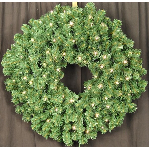 Queens Of Christmas 3 ft. Pre-Lit LED Sequoia Christmas Wreath, Warm White - GWSQ-03-LWW