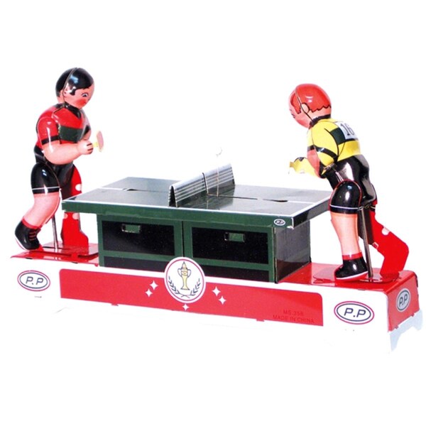 Alexander Taron Collectible Tin Toy - Ping Pong Players - MS358