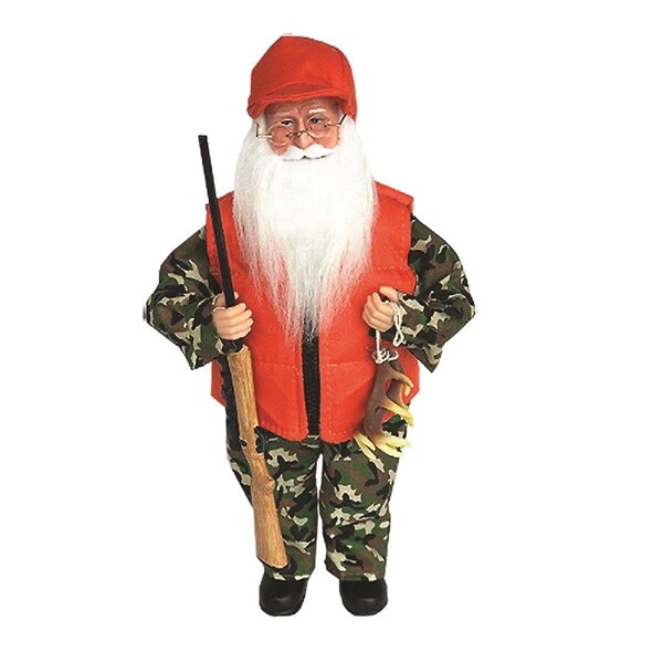 Santas Workshop 15 in. Deer Hunter Claus - 6048