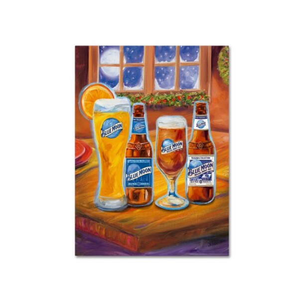 Trademark Fine Art Blue Moon 'Holiday' Canvas Art, 14x19 - BM003-C1419GG