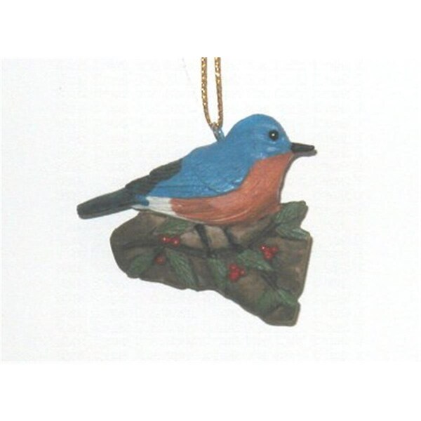 Songbird Essentials Bluebird with Holly Ornament - SEFWC138
