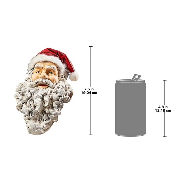 Design Toscano Ho-Ho-Hold It Santa Mantel Stocking Holder Statue - FU82976