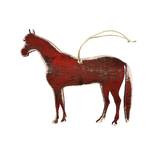 Designocracy Lonely Pony Wooden Ornament - 99155O
