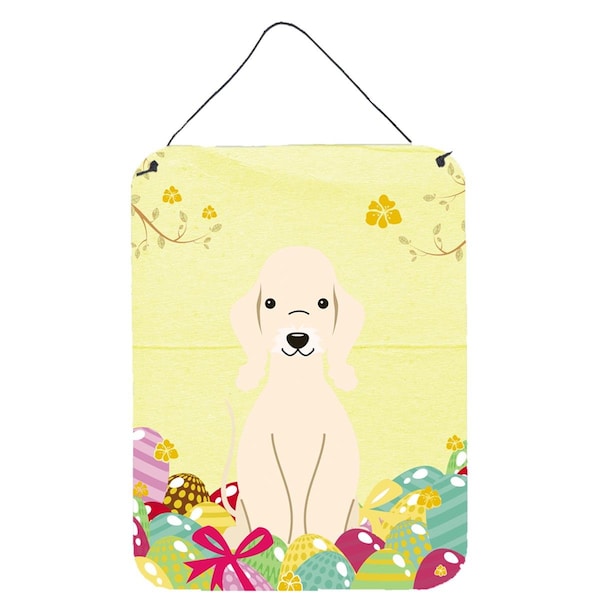 Carolines Treasures Easter Eggs Bedlington Terrier Sandy Wall or Door Hanging Prints - BB6091DS1216