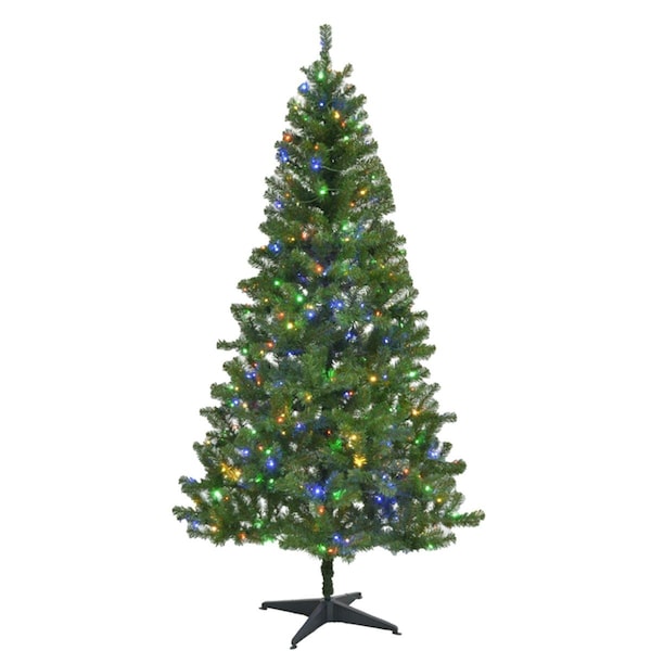 Goldengifts 7 ft. Slim LED 400 Lights Pine Christmas Tree - GO2739308