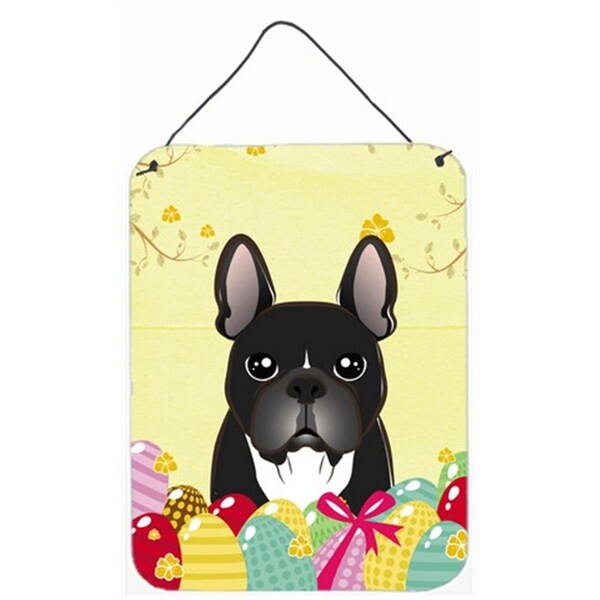 Carolines Treasures French Bulldog Easter Egg Hunt Wall or Door Hanging Prints - BB1909DS1216