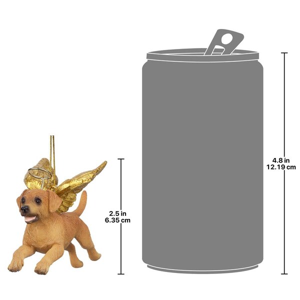 Design Toscano Honor the Pooch: Golden Retriever Holiday Dog Angel Ornament - JH170721