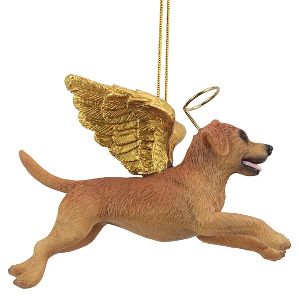 Design Toscano Honor the Pooch: Golden Retriever Holiday Dog Angel Ornament - JH170721