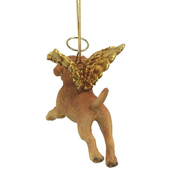 Design Toscano Honor the Pooch: Golden Retriever Holiday Dog Angel Ornament - JH170721