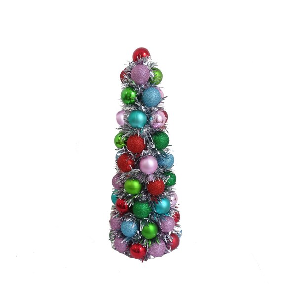 Fc Young FC Young Assorted Glitter Ball Cone Christmas Tree 18 in. - CTB-ACE