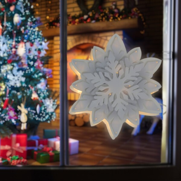 Product Works ProductWorks Snowflake Window Decoration 15.74 in. - 46243_MP4