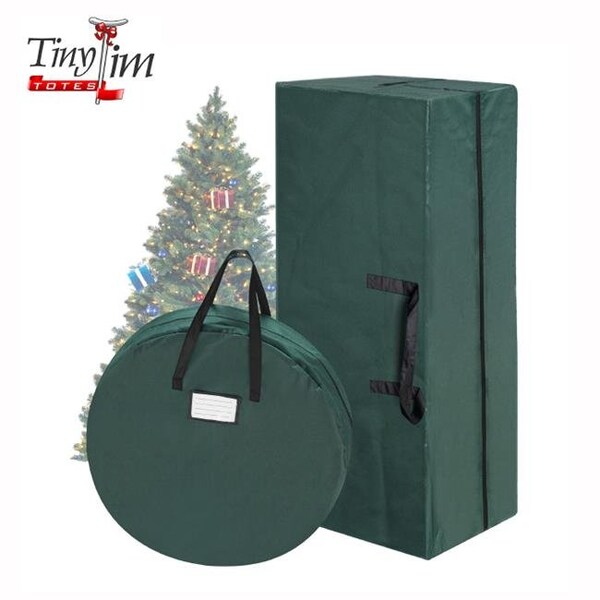 Tiny Tim Totes Tiny Tim Totes 83-DT5571 Premium Combo Christmas Tree Storage Bag; Green - 10 ft. - 83-DT5571