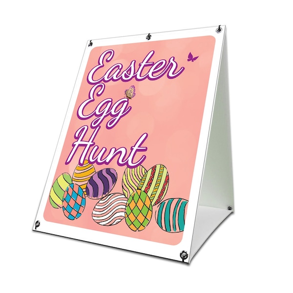 Signmission Easter Egg Hunt, 36 Inch x 24 Inch A-frame Yard Sign, Coroplast Yard Sign - SBC-2436-30370