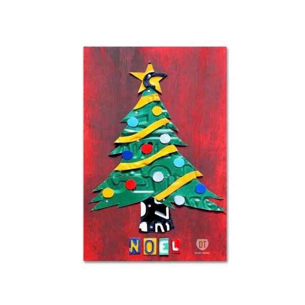 Trademark Fine Art Design Turnpike 'Noel Christmas Tree' Canvas Art, 12x19 - ALI1274-C1219GG