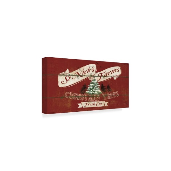 Trademark Fine Art Wellington Studio 'Holiday Signs Iv Panel' Canvas Art, 12x24 - WAP05518-C1224GG