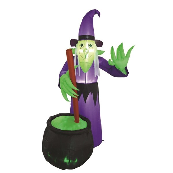 Celebrations Four Season Witch with Cauldron Inflatable - 9069524
