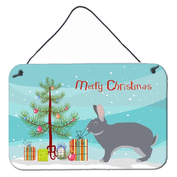 Carolines Treasures Giant Chinchilla Rabbit Christmas Wall or Door Hanging Prints - BB9333DS812
