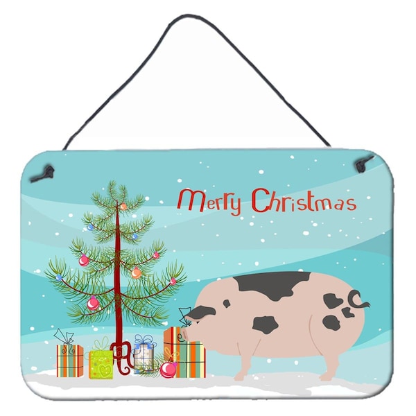 Carolines Treasures Gloucester Old Spot Pig Christmas Wall or Door Hanging Prints - BB9307DS812