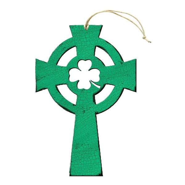 Designocracy Celtic Cross Wooden Ornament - 99751O