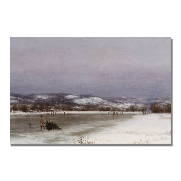 Trademark Fine Art Jervis McEntee 'Gathering Christmas Finery' Canvas Art, 22x32 - BL0921-C2232GG