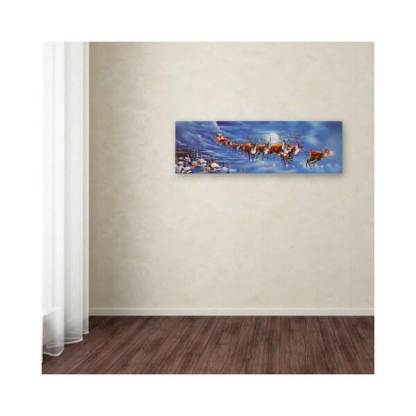 Trademark Fine Art Geno Peoples 'Twas the Night Before Christmas' Canvas Art, 6x19 - ALI19581-C619GG