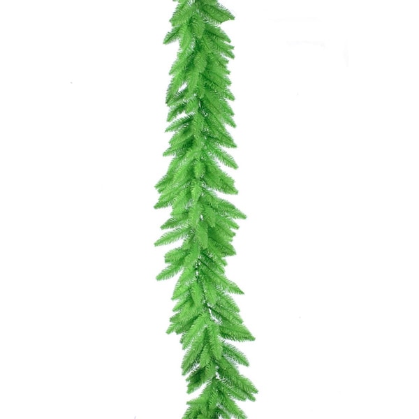 Vickerman Lime Dura-Lit Garland with Lime LED Lights, 9 ft. x 14 in. - K162715LED