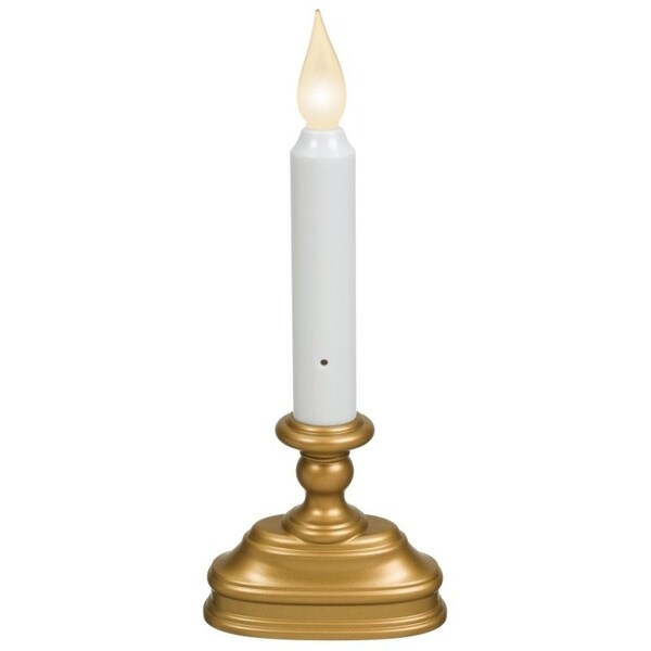 Xodus Innovations Candle, AA Alkaline Battery, LED Bulb, Antique Brass Holder - FPC1320B