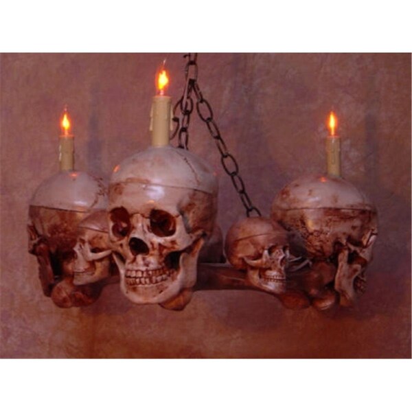 Perfectpretend Chandelier Skull-Bone  3 Life-Size Skulls on 3 Femurs - PE1413078