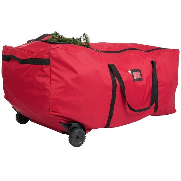 Treekeeper EZ Rolling Storage Duffel, XL, 6 to 9 ft Capacity, Polyester, Red - SB-10237