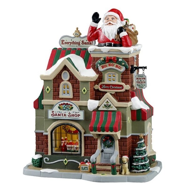 Lic Ltd The Santa Shop, Caddington Village, Porcelain - 35039
