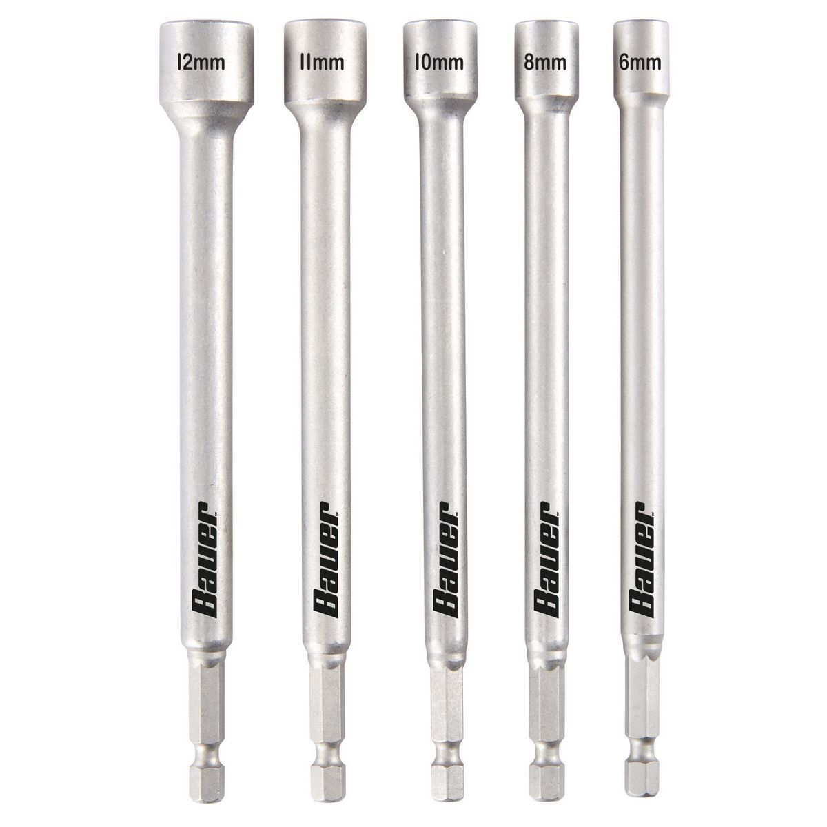 Juego de 5 piezas de magnetos métricos de 6 pulgadas con clasificación de impacto Bauer - 64771.