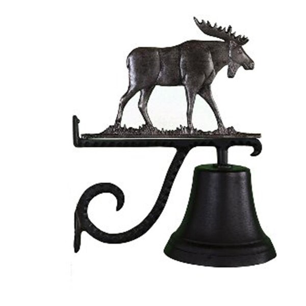 Swivel Cast Bell With Swedish Iron Moose Ornament - SW2618356