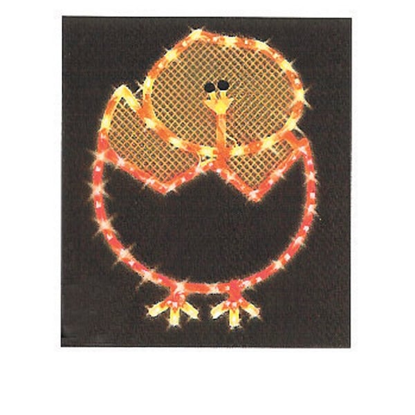 Impact Innovations IG Design Egg Chick Silhouette Window Decor Metal/Plastic 1 each - 39546D