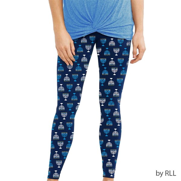 Rite Lite Menorah Chanukah Leggings for Adult - One Size - TYN-7