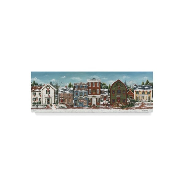 Trademark Fine Art David Carter Brown 'Christmas Village Crop' Canvas Art, 8x24 - WAP02409-C824GG