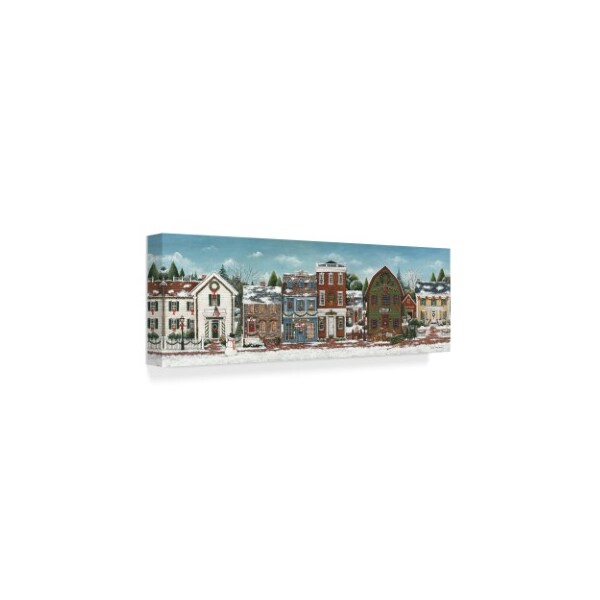 Trademark Fine Art David Carter Brown 'Christmas Village Crop' Canvas Art, 8x24 - WAP02409-C824GG