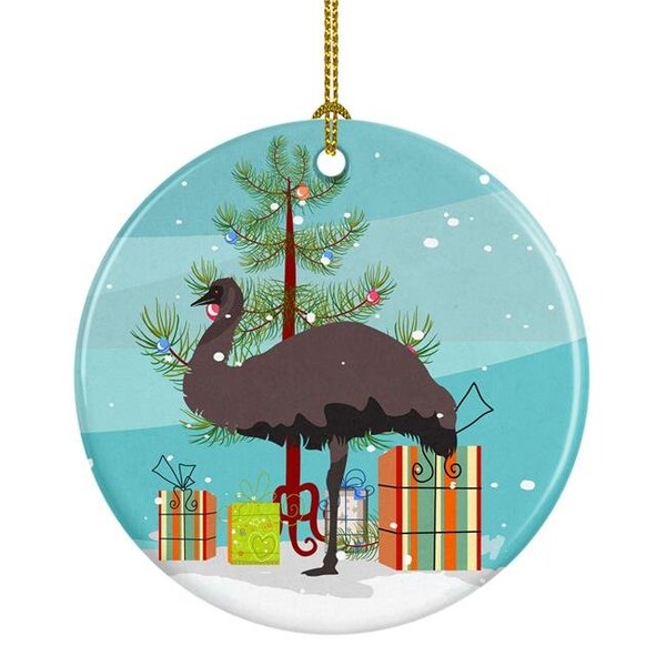 Carolines Treasures Carolines Treasures BB9289CO1 Emu Christmas Ceramic Ornament - BB9289CO1