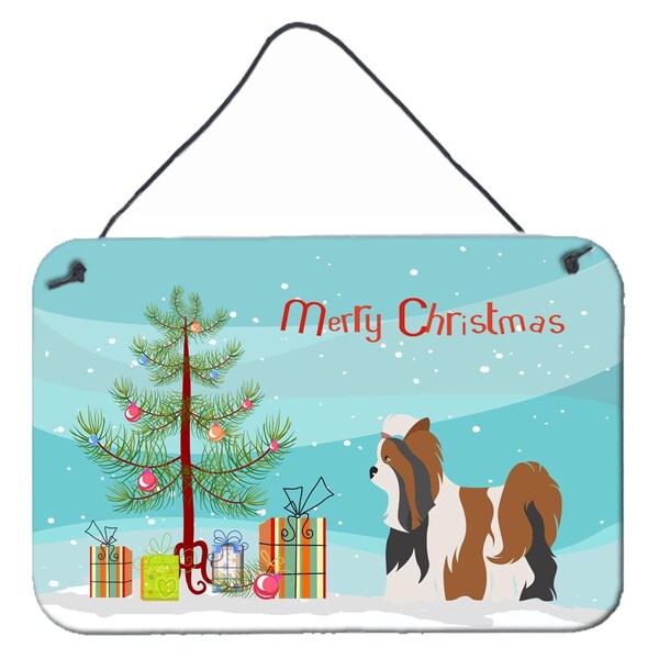 Carolines Treasures Biewer Terrier Christmas Wall or Door Hanging Prints - BB8470DS812