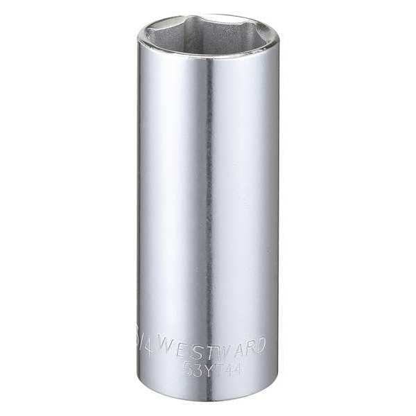 Westward 3/8 in Drive, 3/4" Hex SAE Socket, 6 Points - 53YT44