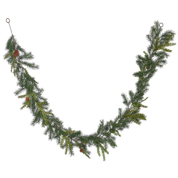 Vickerman 6 ft. Hemlock-Angel Pine Artificial Green Christmas Garland with Cones & 88 Tip Count, 36PK - E151610